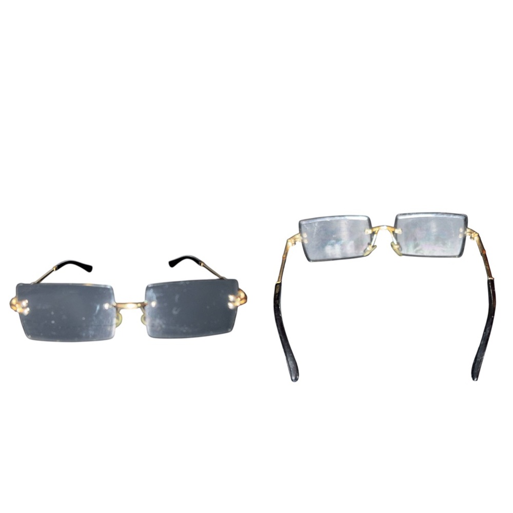 $1 item bundle Shein Super Lightweight Rectangle Rimless Versatil Sunglasses